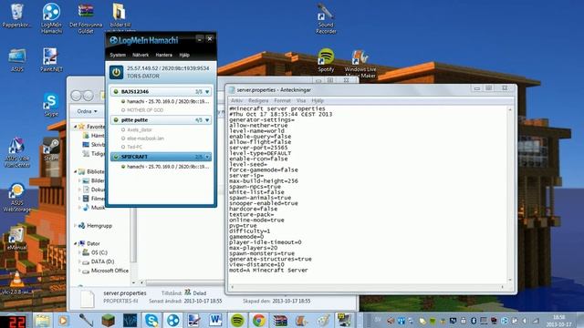 Hur man gör en minecraft server смотреть онлайн