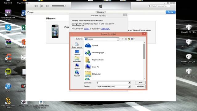 iPhone 4 ohne SHSH Downgraden iOS 7 ► iOS 6 Teil 1 смотреть онлайн