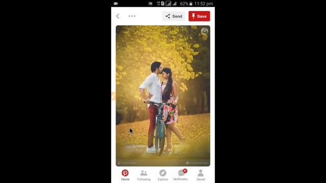 How To Get Download Images From  Pinterest to mobile Gallery Full Video By Deepu Technicall Part:-1