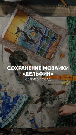 Сохранение мозаики «Дельфин» в Сергиевом Посаде