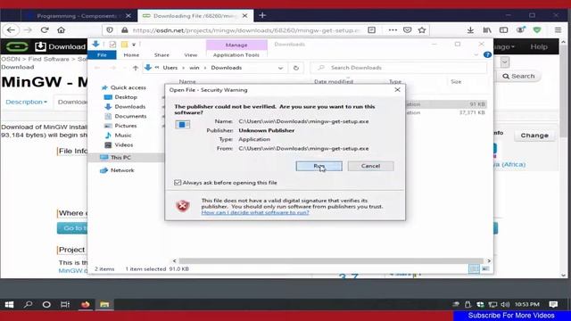 How To Install MinGW (GCC C++ ) Compiler Suite On Windwos 10