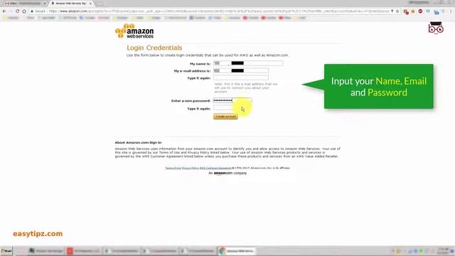 How to create Amazon Web Services AWS EC2 VPS free trial for 1 year