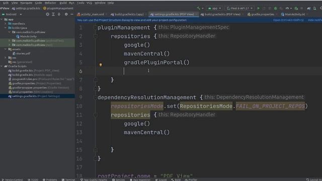 PDF View Show in android studio kotlin #solutioncodeandroid /load pdf view in android studio