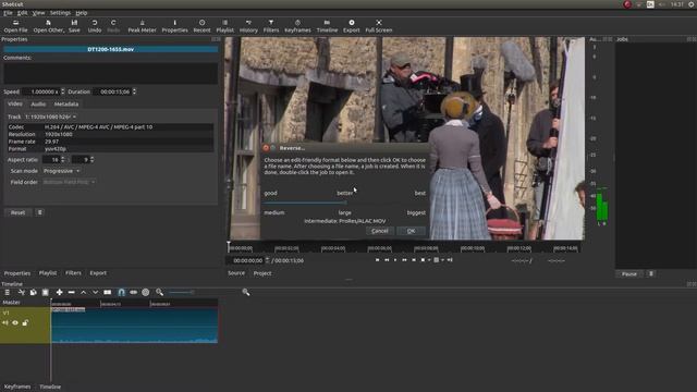 Shotcut: How To Make Reverse Motion Videos. A Video Editing Tutorial.