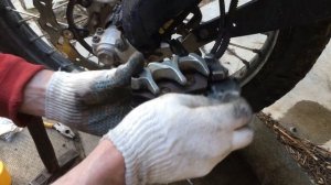 Замена передних колодок KTM 690R