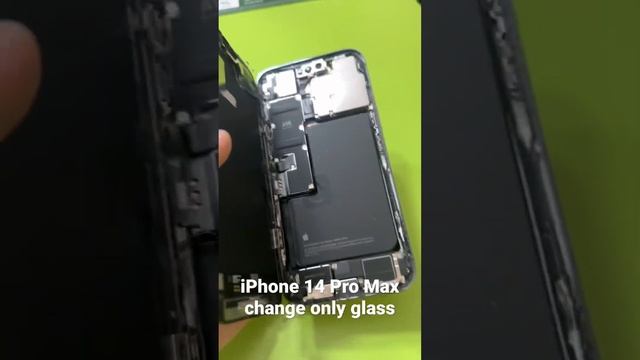 iPhone 14 Pro max change only glass. Айфон 14 Про Макс замена заднего разбитого стекла.