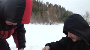 Зимняя рыбалка. Дзержинский карьер.