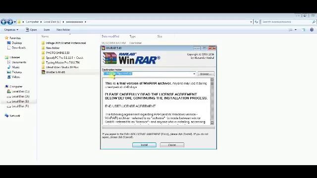how to install winrar in win 7 on pc [hindi/urdu] смотреть онлайн