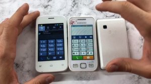 Fly IQ-239, Samsung La’Fleur, LG T-370 & INCOMING/ OUTGOING CALL & Three Small White Phone