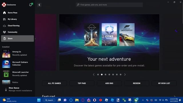 The Windows Xbox App Concept