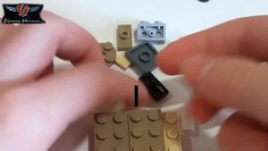 Лего мини танк М4А1 Sherman (самоделка из лего)