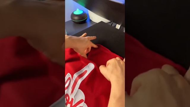 Забрендированная футболка наклейками DTF