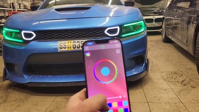 Тюнинг фар Dodge Charger с заменой линз и установкой подсветки смотреть онлайн