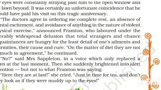 Class 8th | English | chapter 7 | The open window|( part 2 )| Explanation | class 8 смотреть онлайн