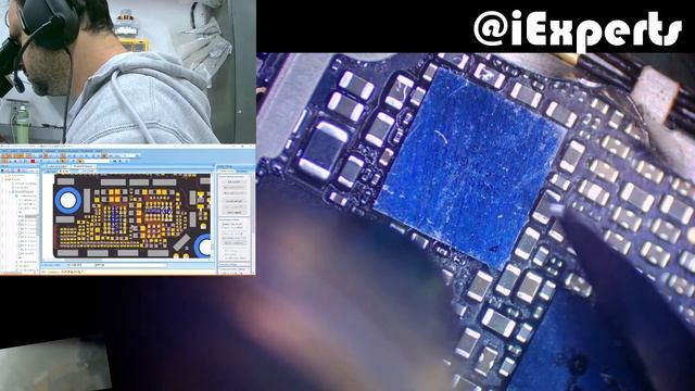 Soldando varios componentes de 1 X no iPhone 6s Reparo de placa audio codec tristar amplificador смотреть онлайн