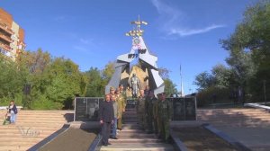 Открытие памятника воинам-афганцам после реконструкции.