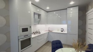 Видеообзор угловой белой кухни на Выучейского,16/1