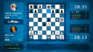 Chess Game Analysis: W6ss9M - AMUR ARMENIA : 1-0 (By ChessFriends.com)