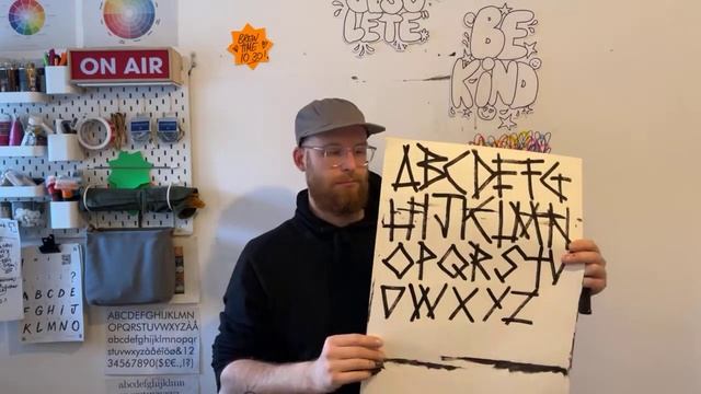 Paint with Pete #35 - Lettering day (Bubble and Rune font) смотреть онлайн