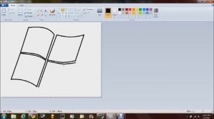 Me Drawing The Windows 7 Logo in MS Paint