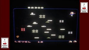 Food Fight on the Atari 7800 (Pal) CRT - Loopback Gaming Quickblast