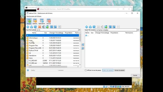 VirtualBox - Échanger des fichiers avec le gestionnaire de fichiers смотреть онлайн