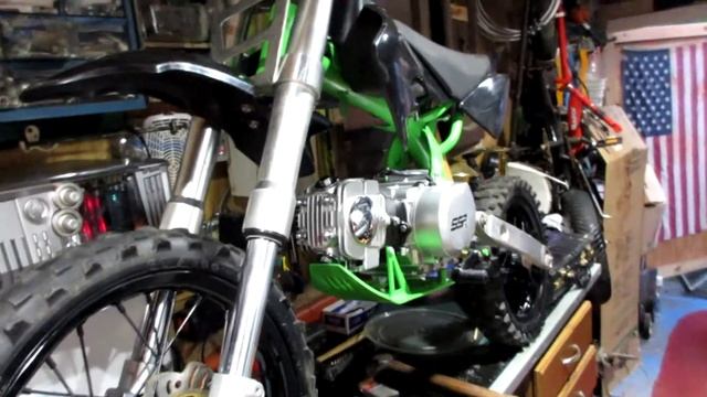 125cc Pit Bike Build SSR LIFAN Coolster Fix and repair Part 3  CT70 Mini Bike