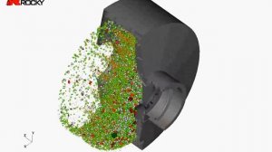 Моделирование работы мельницы ММС 70х23 методом дискретных элементов