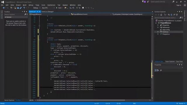 C# Data Grid View Tutorial basic (Window Form Application) Part 2 смотреть онлайн
