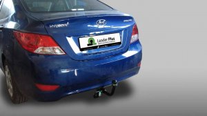 Установка фаркопа Leader H219-A. HYUNDAI SOLARIS / KIA RIO (седан, хетчбек) (2010-...)