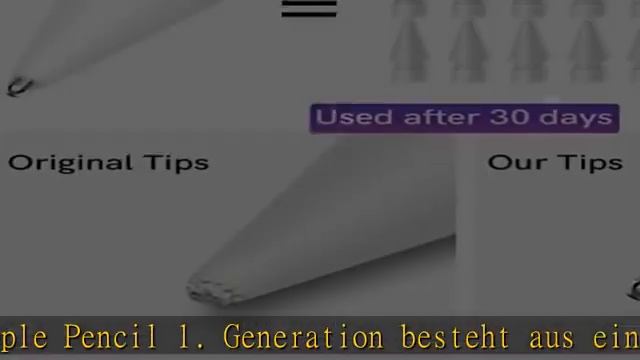 Delidigi 4 Pack Spitzen Ersatz für Apple Pencil 1. Generation und 2. Generation, Verschleißfest Fei смотреть онлайн