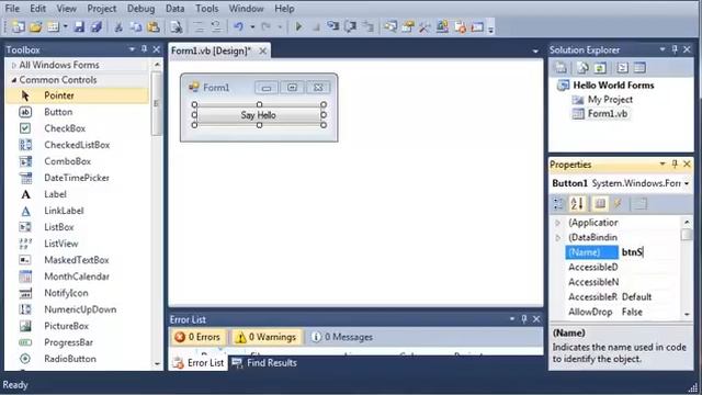 Visual Basic Tutorial 36 Introduction To Windows Forms смотреть онлайн