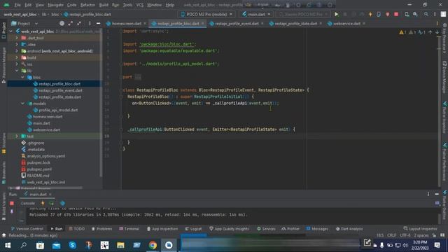 Flutter BLoC REST API tutorial. State management with flutter bloc.