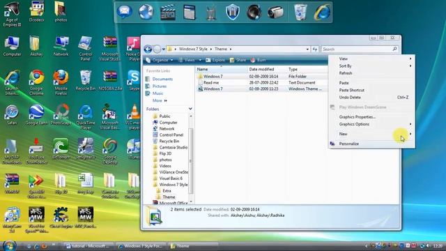 Windows 7 theme смотреть онлайн
