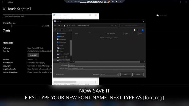 How to change the font in Windows 10