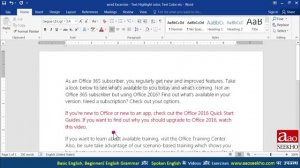 Microsoft Office word pad,  use of highlight colour,  and font colours