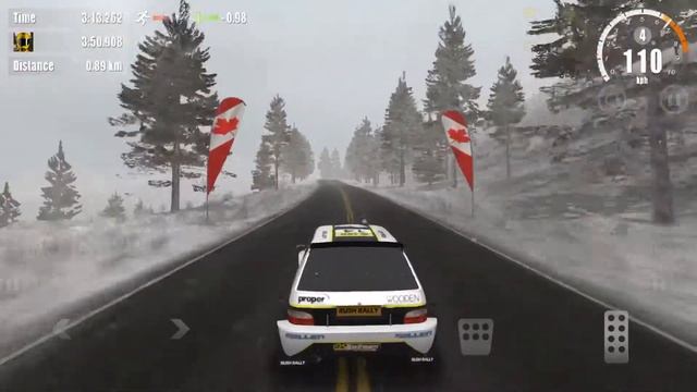 Rush Rally 3 iOS Gameplay - Junior Rally Championship Event 6/6 Canada Stage 2 смотреть онлайн