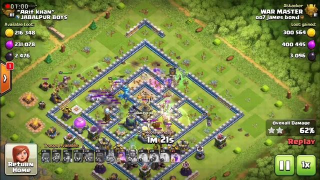Bowitch Attack with Miner  Clash Of Clan  Gaming School 