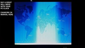 Old Thinkpad IBM World Time active desktop background wallpaper (how to get)