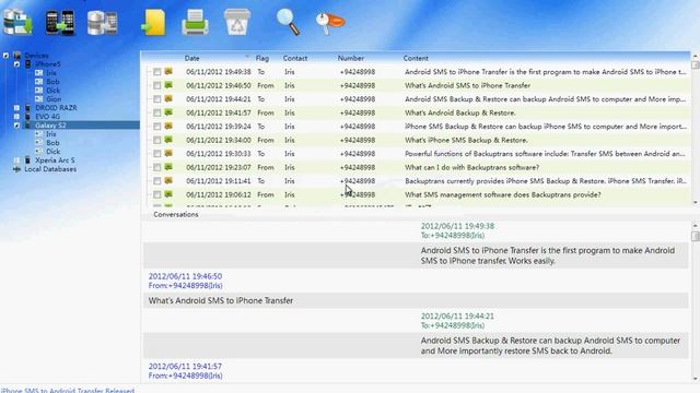 Copy SMS from Android to iPhone 5 смотреть онлайн