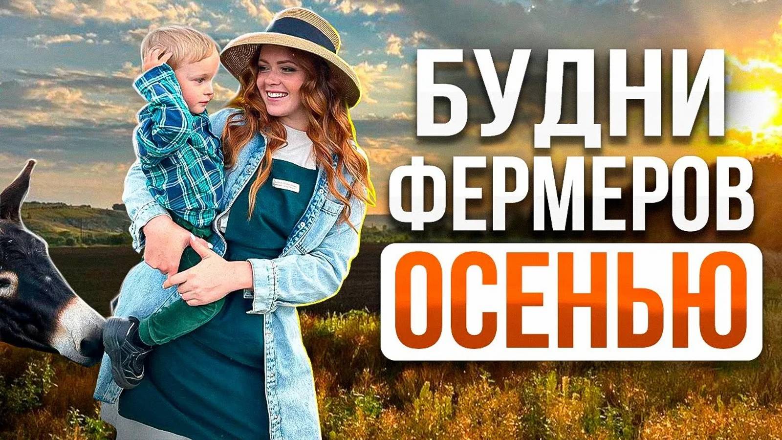 СЕЛЬСКИЕ БУДНИ ФЕРМЕРА В ДЕРЕВНЕ ОСЕНЬЮ