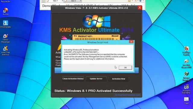 Demo Windows Vista/7/8/8.1 KMS Activator Ultimate 2014 смотреть онлайн