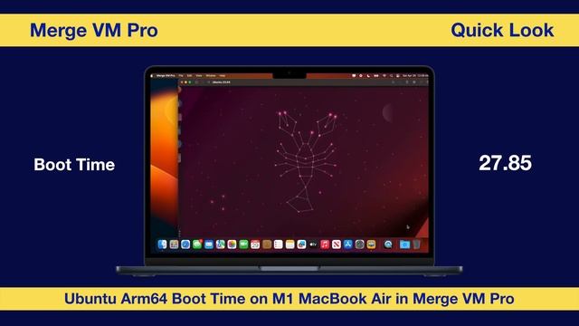 Ubuntu Arm64 Boot Time on M1 MacBook Air in Merge VM Pro смотреть онлайн