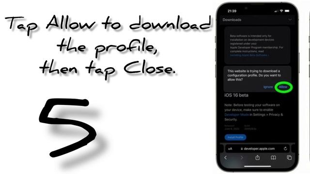 How to Install Apple iOS 16 and iPadOS 16 Beta / طريقة تنزيل النسخة التجريبية смотреть онлайн
