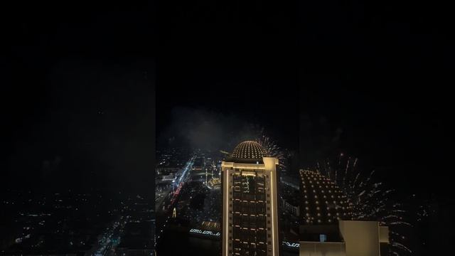Фейерверк в комплексе Грозный-сити
