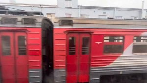 Проследование электродепо ТЧ-15 "Санкт-Петербург-Балтийский" (из окна электропоезда)