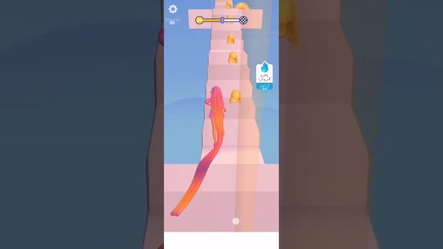 Hair Runner #Gameplay Game All Levels IOS Android Games смотреть онлайн