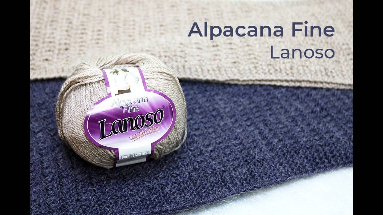 🦙Пряжа Альпака - Alpacana Fine Lanoso. Обзор пряжи. (360p)