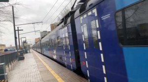 Электропоезда «ЭП2Д» и «ЭП2Д (рэкс)» на станции «Красный балтиец» // 16 апреля 2022 года