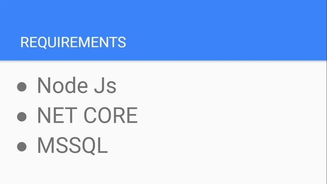 Angular 8 and .NET CORE Project Requirements - Tutorial 1 #angular 8 and #.NET CORE